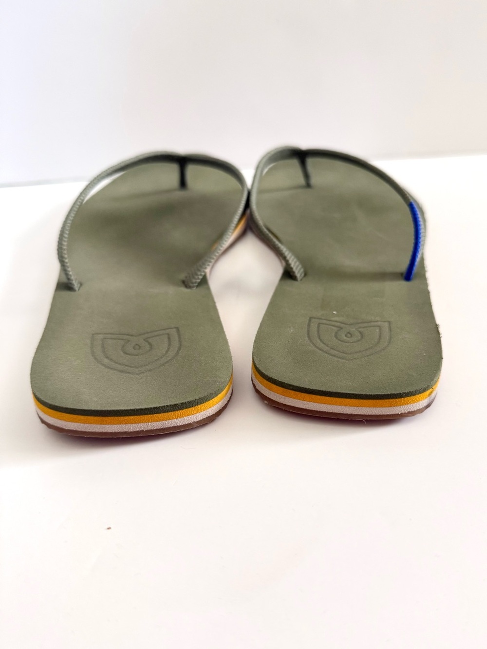 Rothy’s The Flip Flop Sandals Grasshopper Green Size 9 - Picture 5 of 8